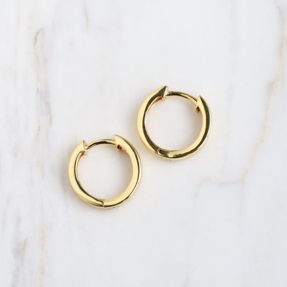 EAR-GPL Chloe Huggie Hoops in 14k Gold Plated Sterling Silver