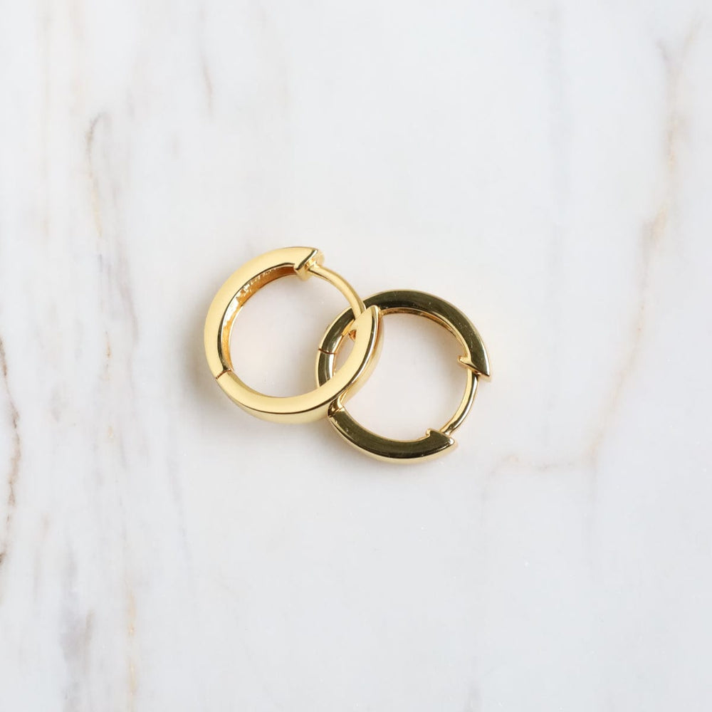 
                      
                        EAR-GPL Chloe Huggie Hoops in 14k Gold Plated Sterling Silver
                      
                    