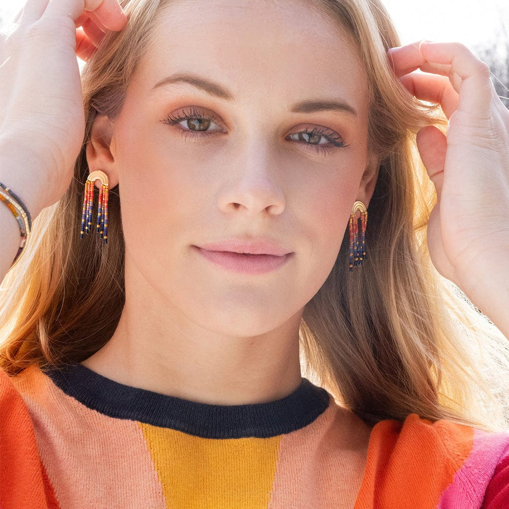 
                  
                    EAR-GPL Chromacolor Miyuki Rainbow Fringe Earring - Multi/
                  
                