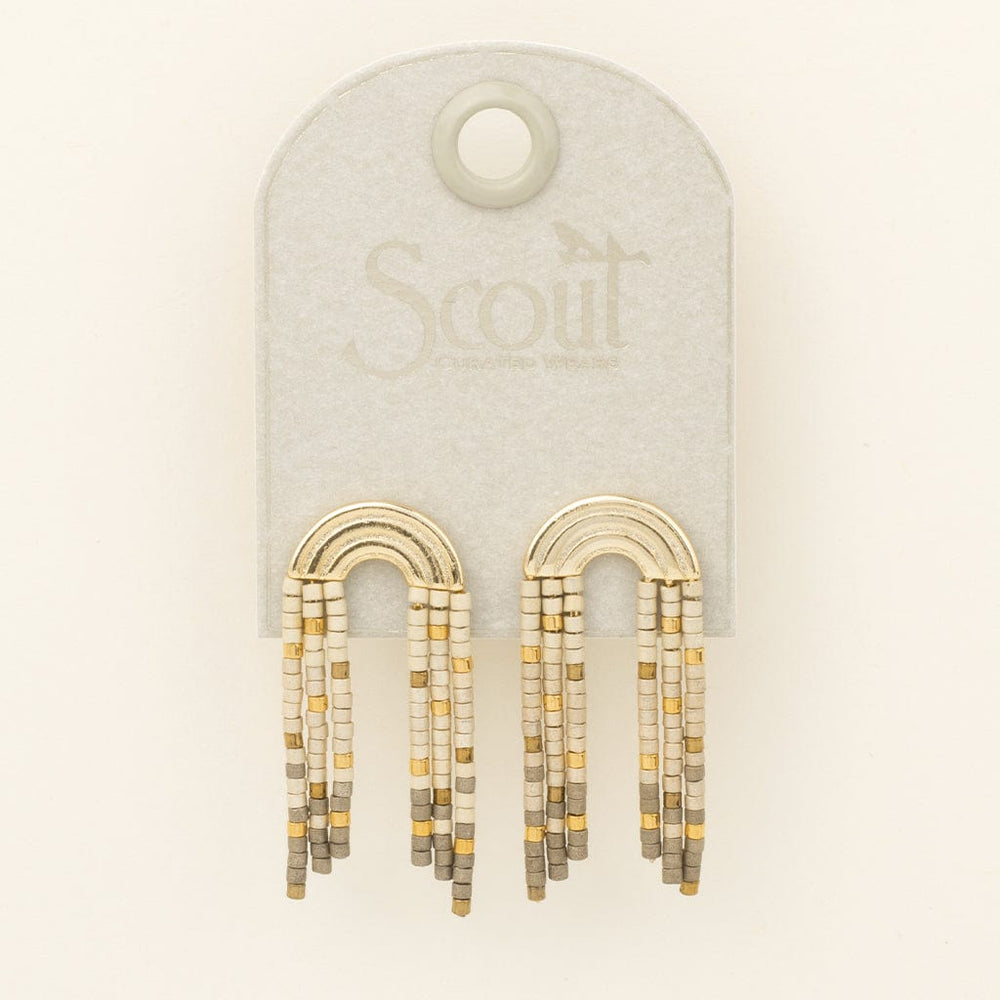 
                  
                    EAR-GPL Chromacolor Miyuki Rainbow Fringe Earring - Pewter
                  
                