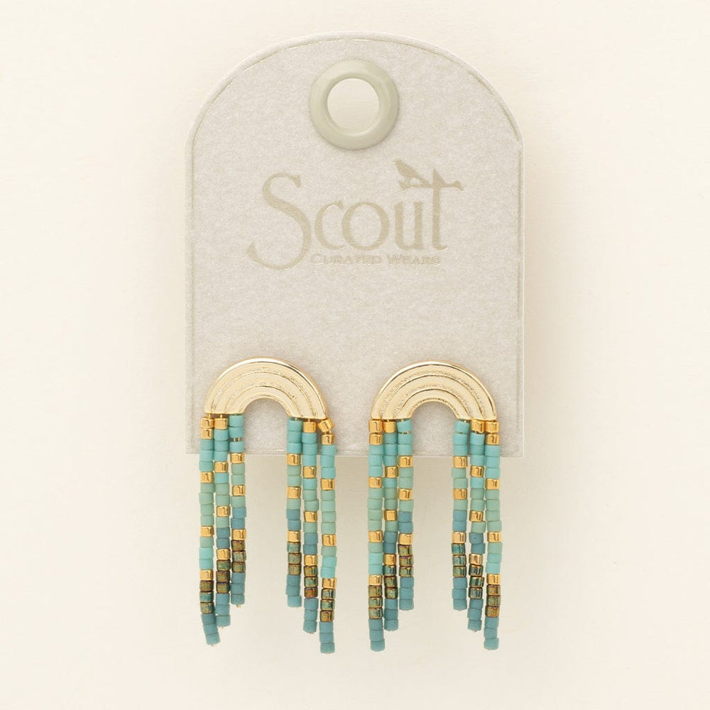 
                  
                    EAR-GPL Chromacolor Miyuki Rainbow Fringe Earring - Turquo
                  
                