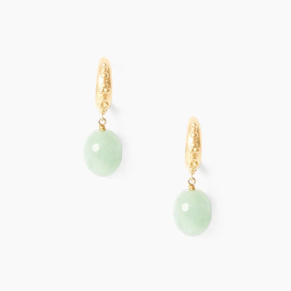 EAR-GPL Chrysoprase Devi Hoops