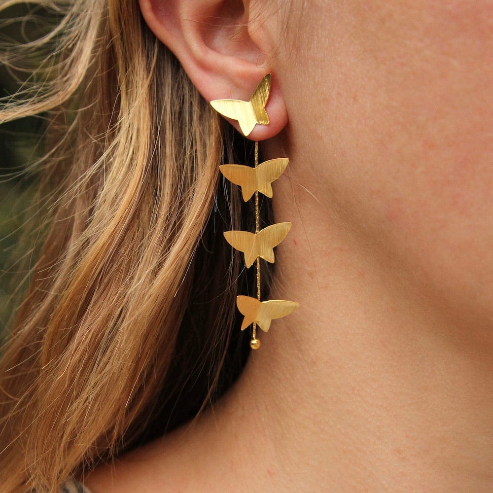 EAR-GPL Dancing Butterfly Earrings