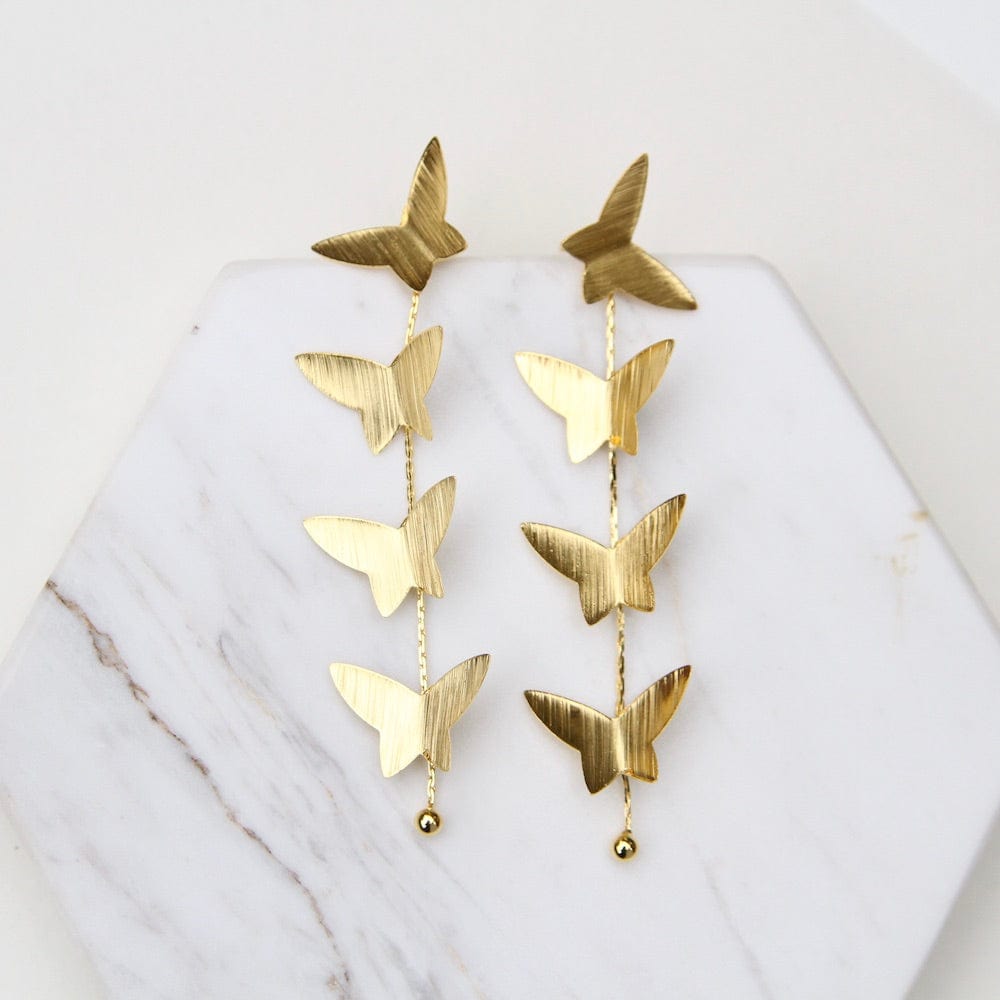 EAR-GPL Dancing Butterfly Earrings