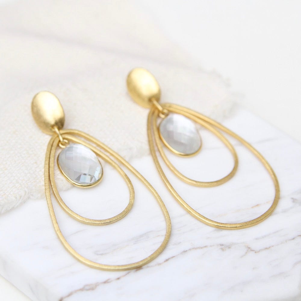 
                      
                        EAR-GPL Double Oval Earring With Oval Mother Of Pearl Earring
                      
                    