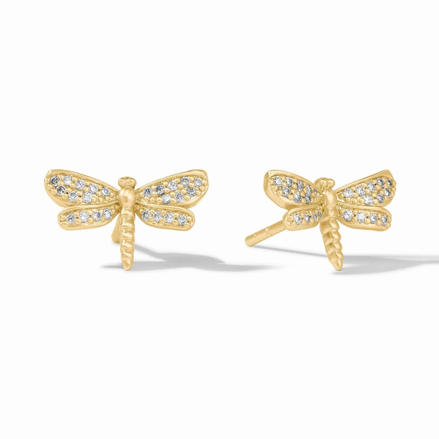 EAR-GPL Dragonfly Pavé Stud Earrings
