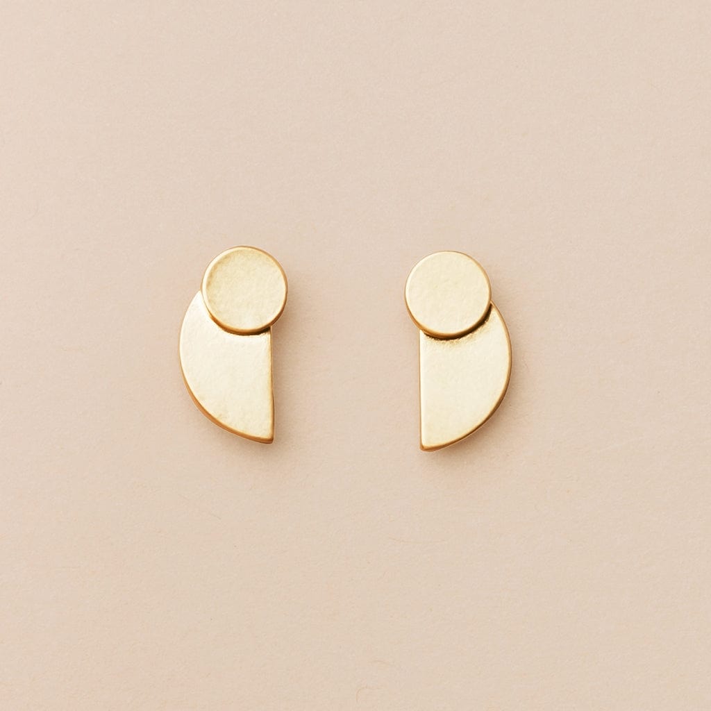 EAR-GPL Eclipse Stud in Gold Vermeil