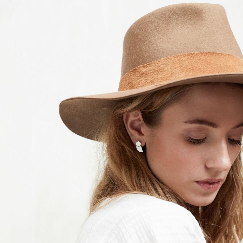 EAR-GPL Eclipse Stud in Gold Vermeil