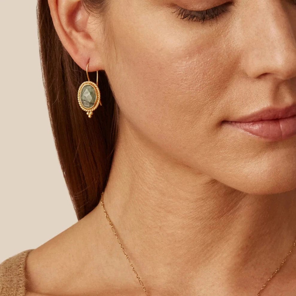 EAR-GPL Emerald Vignette Earrings