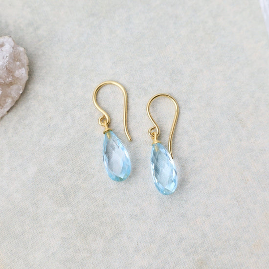 DUSTY BLUE BRIDAL Earrings | Rebekajewelry