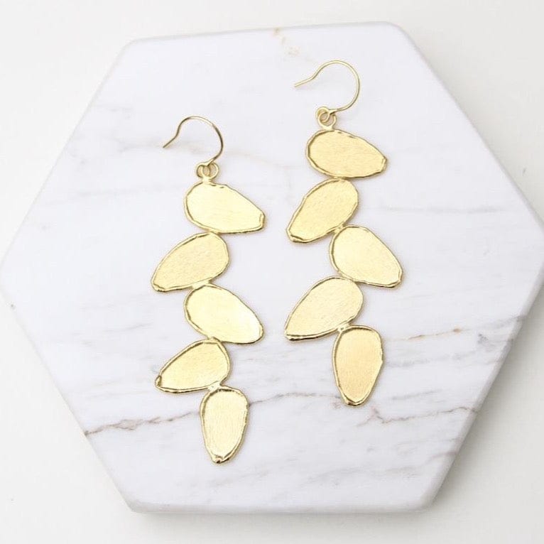 EAR-GPL Folium Small Leaves Earring