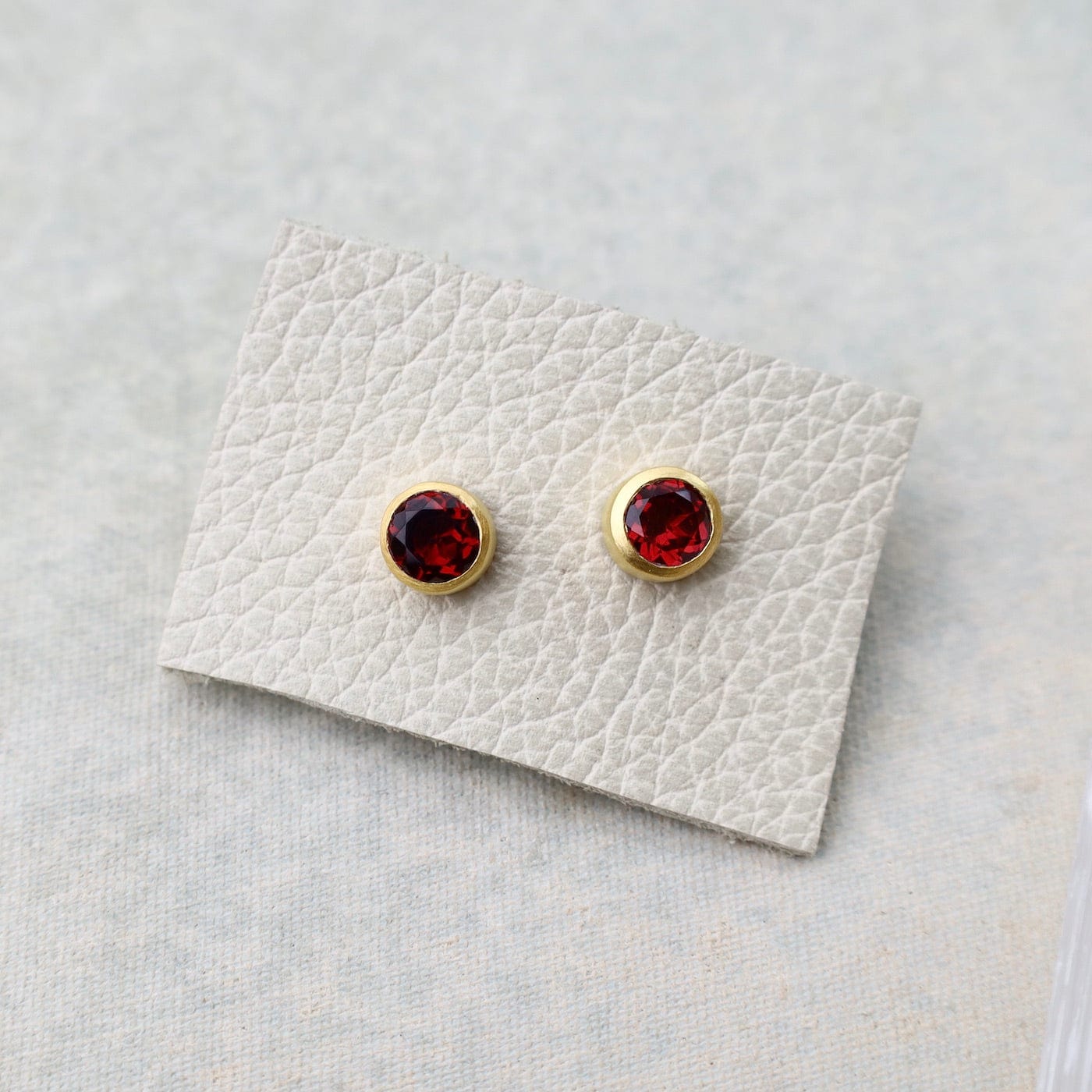 EAR-GPL Garnet Stud Earrings