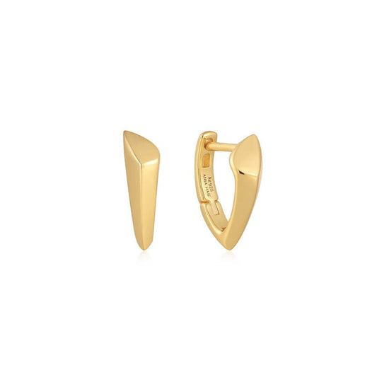 EAR-GPL Gold Arrow Huggie Hoop Earrings