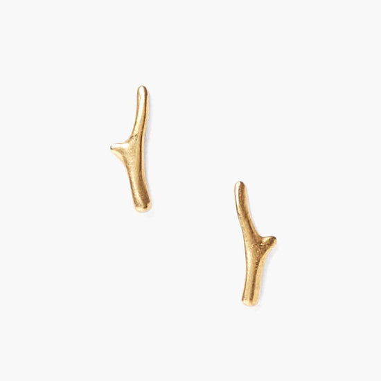 EAR-GPL Gold Branch Stud Earrings