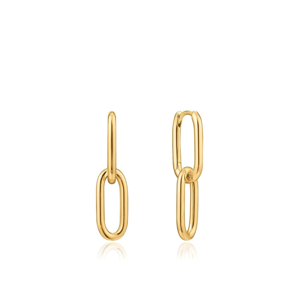 EAR-GPL Gold Cable Link Earrings