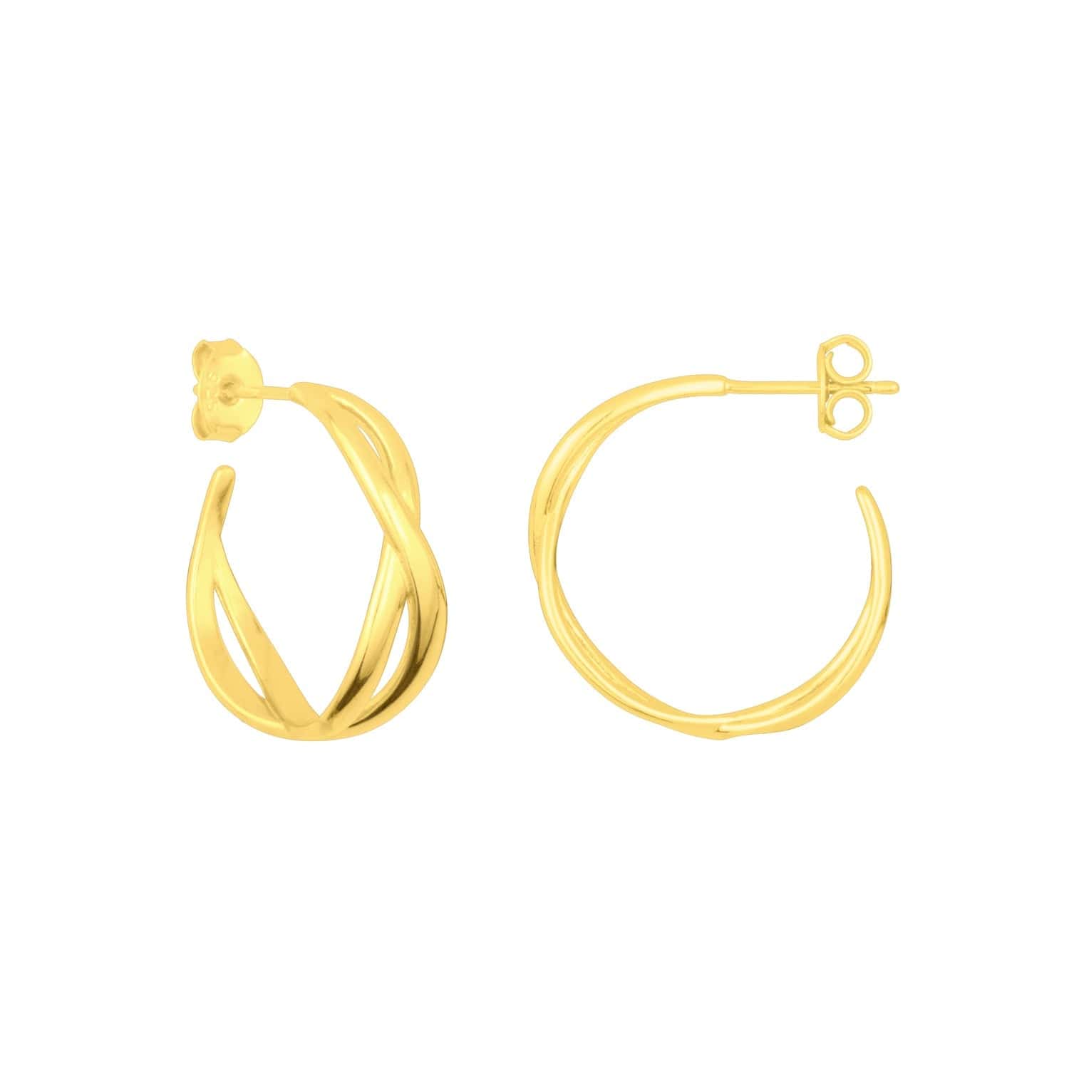 Gold Celine Hoops – Dandelion Jewelry
