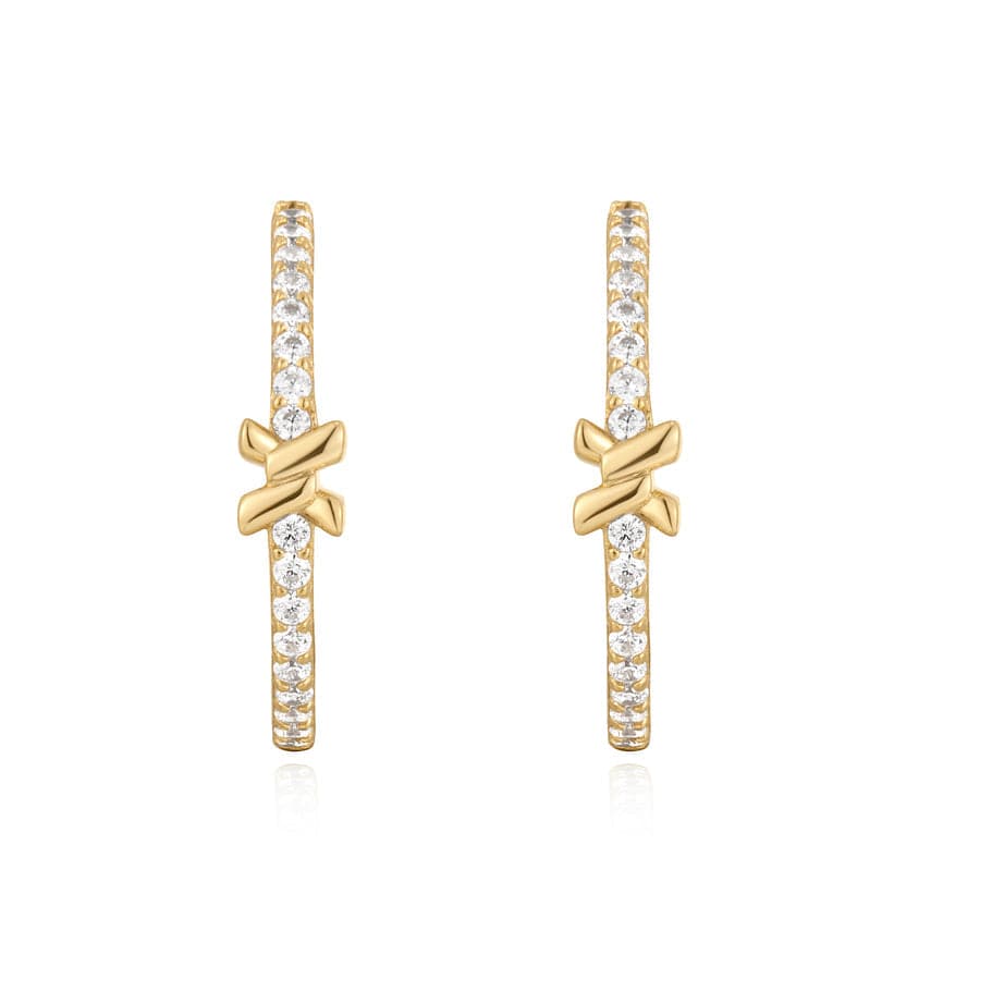 
                  
                    EAR-GPL Gold Cross Hoop Earrings
                  
                