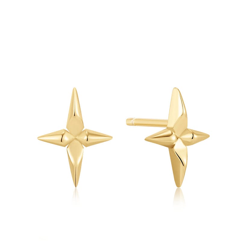 EAR-GPL Gold Cross Stud Earrings