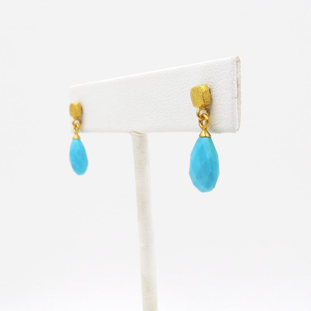 
                  
                    EAR-GPL GOLD CUBE TURQUOISE EARRINGS
                  
                