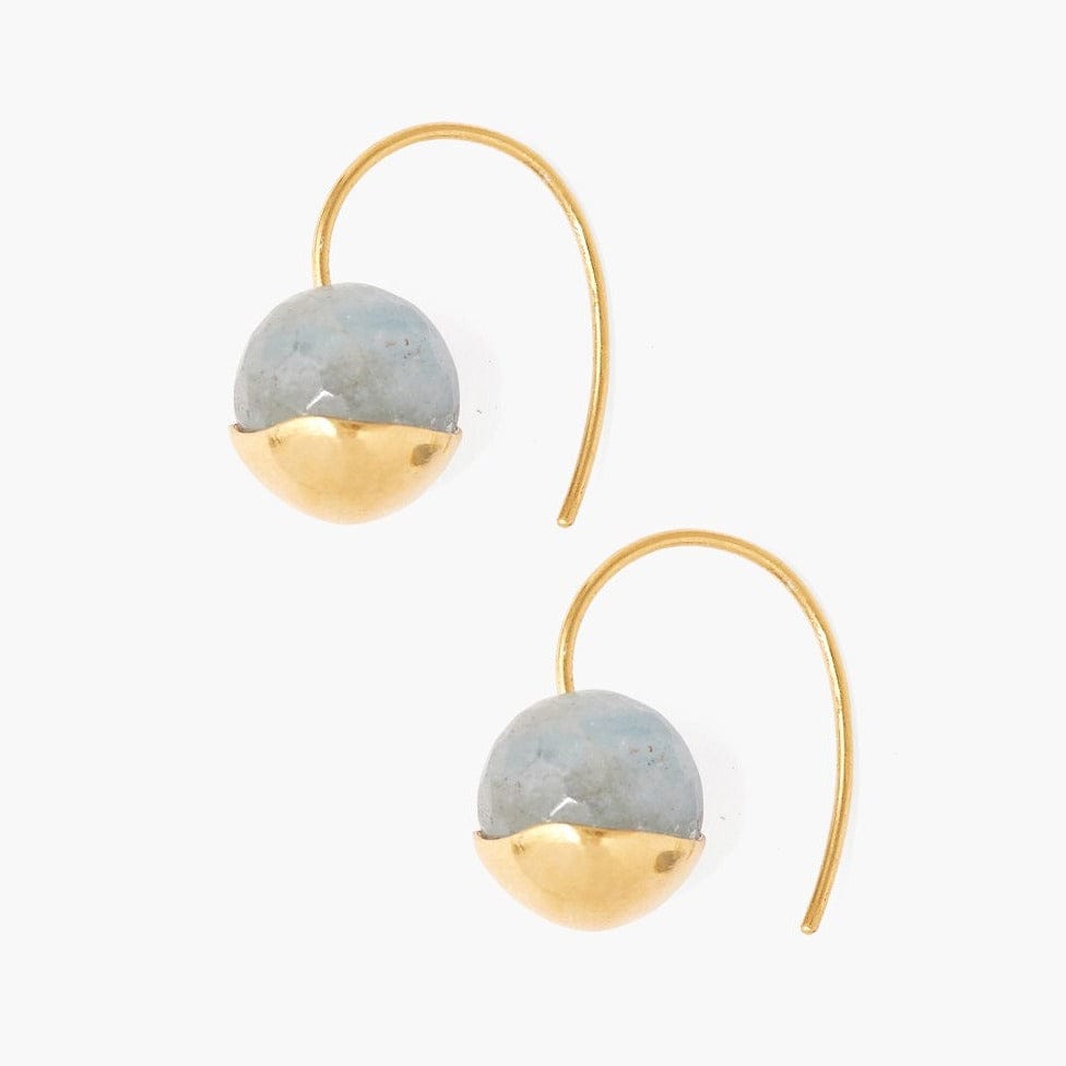 
                      
                        EAR-GPL Gold-Dipped Aquamarine Agate Earrings
                      
                    