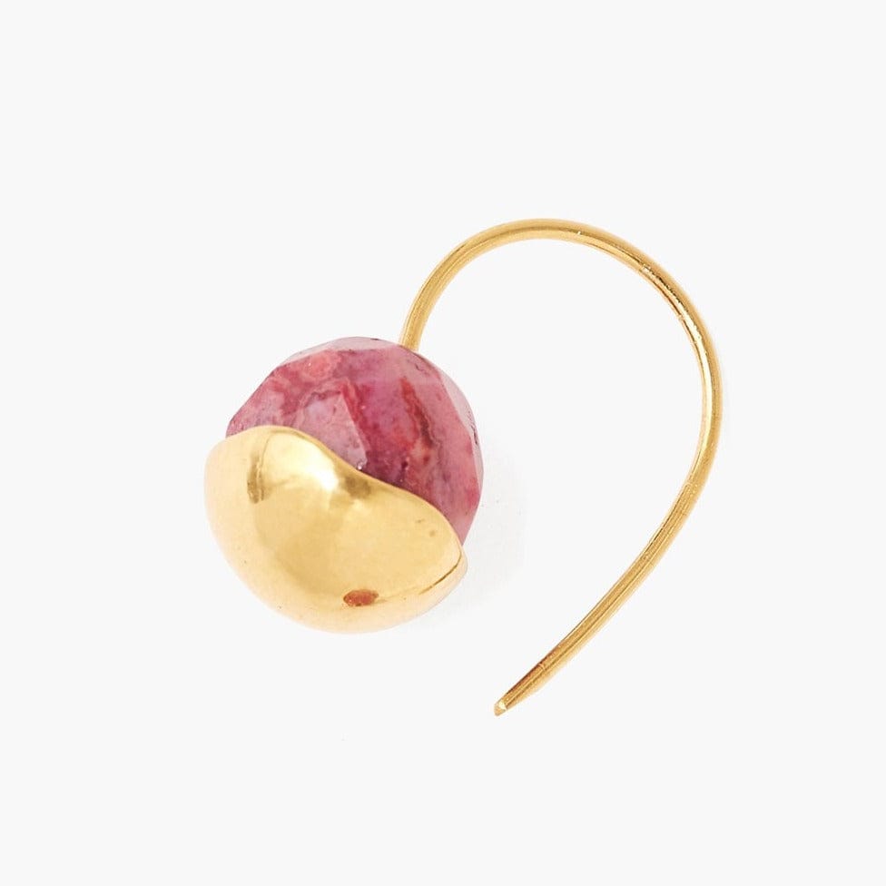 
                      
                        EAR-GPL Gold-Dipped Fuschia Agate Earrings
                      
                    