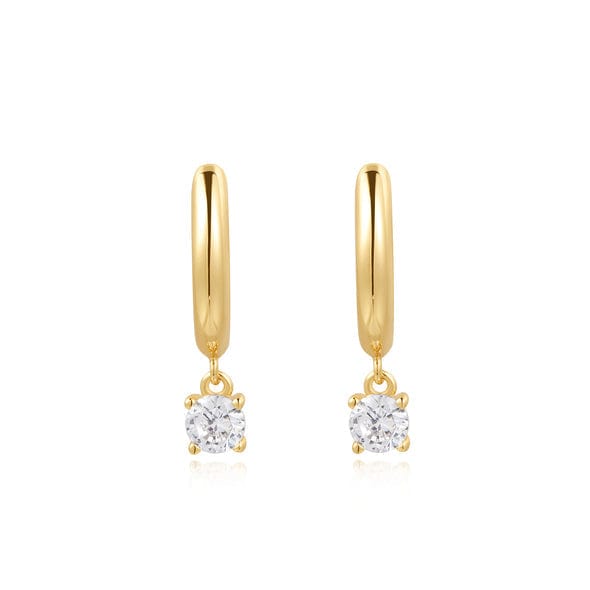 
                  
                    EAR-GPL Gold Drop Solitaire Huggie Earrings
                  
                