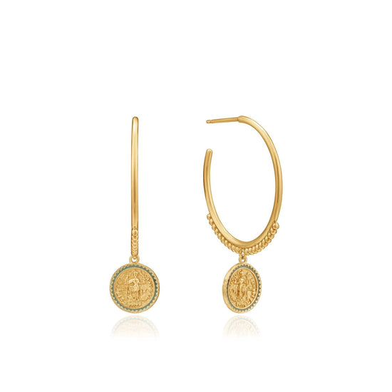 EAR-GPL Gold Emperor Hoop Earrings