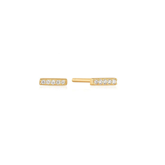 EAR-GPL Gold Glam Bar Stud Earrings