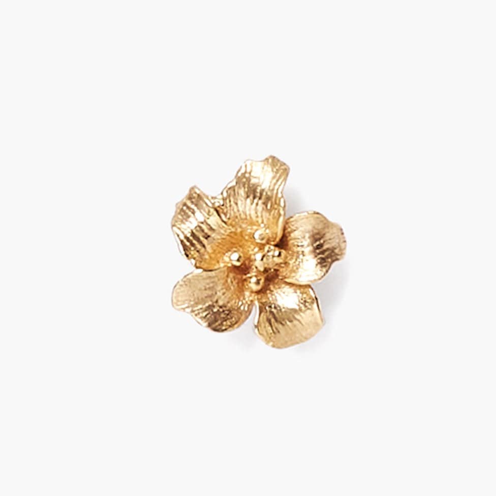 EAR-GPL Gold Hibiscus Stud Earrings