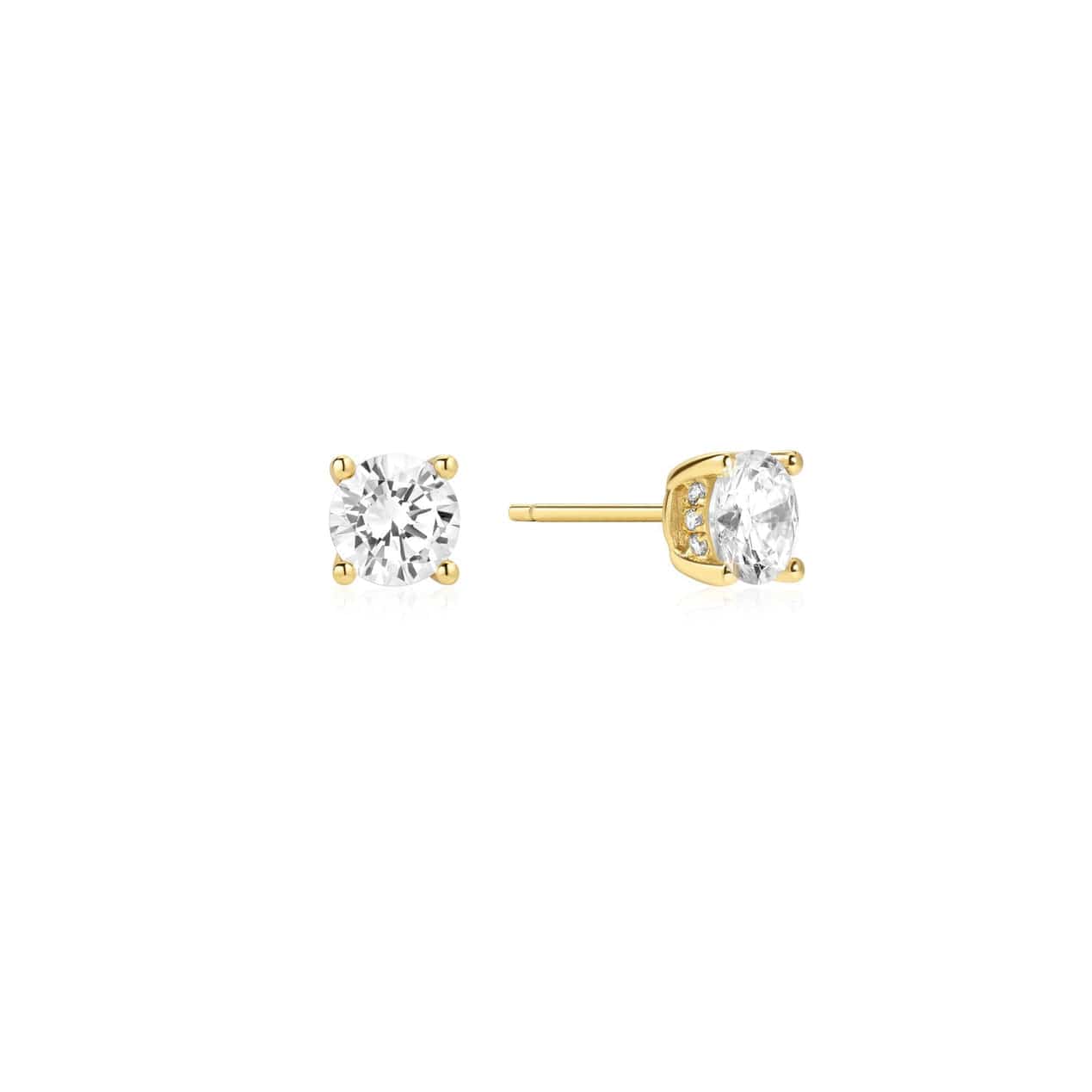 EAR-GPL Gold Just You Solitaire Stud Earrings