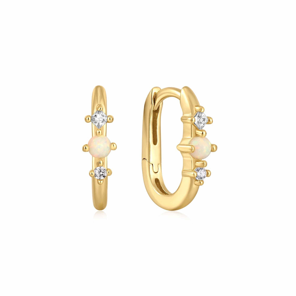 
                      
                        EAR-GPL Gold Kyoto Opal Oval Huggie Hoop Earrings
                      
                    