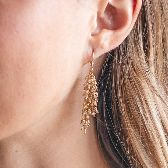 EAR-GPL Gold Labradorite Drizzle Earrings