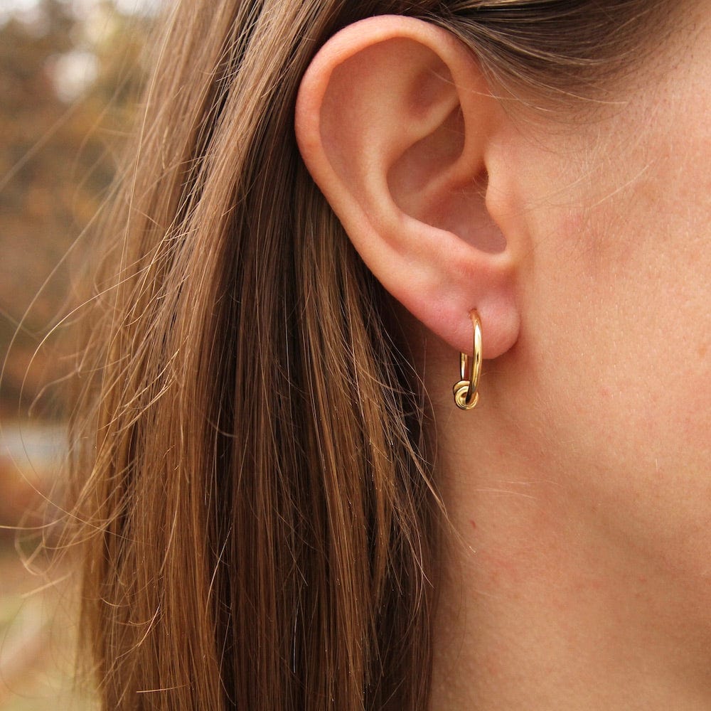 EAR-GPL Gold Modern Hoop Earrings