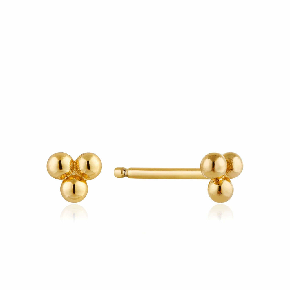 
                      
                        EAR-GPL Gold Modern Triple Ball Stud Earrings
                      
                    