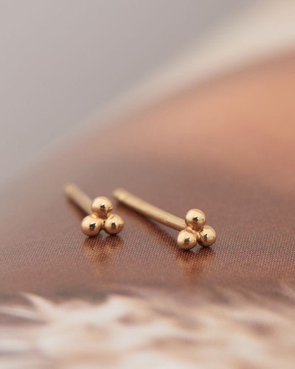 
                      
                        EAR-GPL Gold Modern Triple Ball Stud Earrings
                      
                    