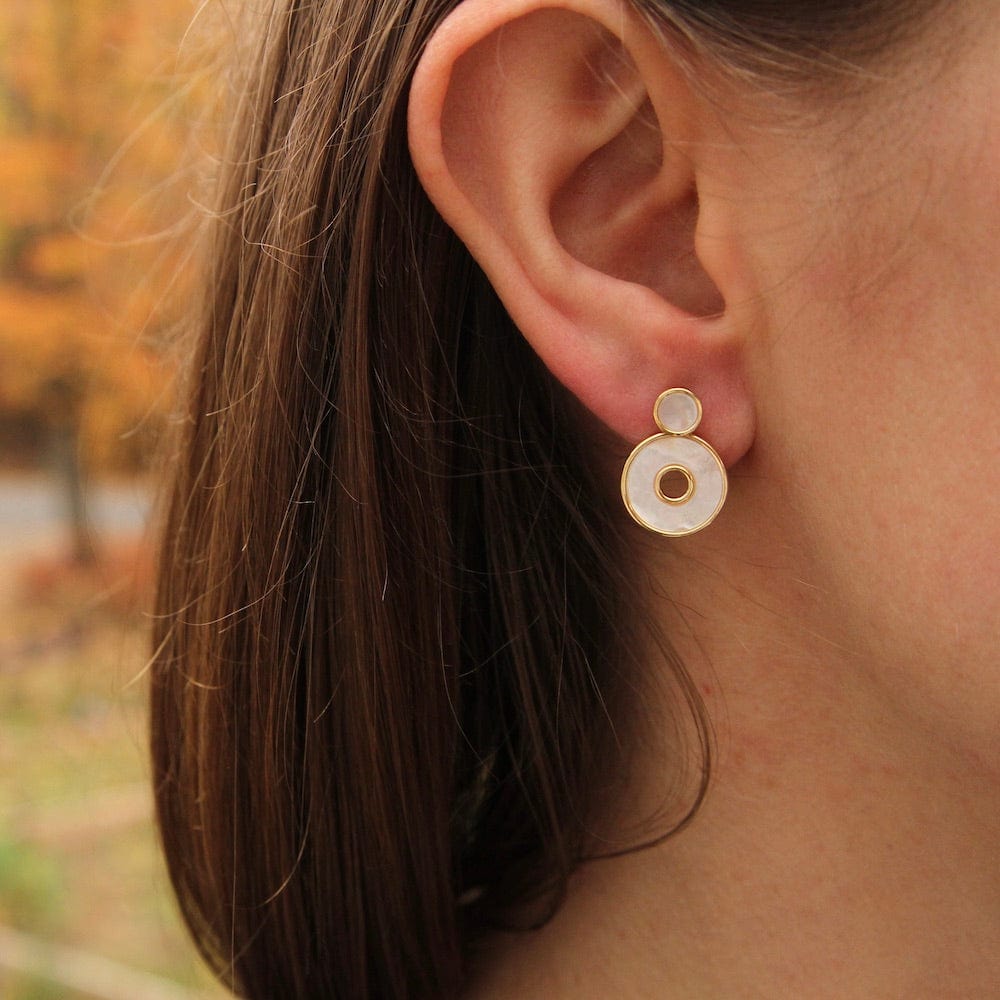 
                      
                        EAR-GPL Gold Mother Of Pearl Disc Ear Jackets
                      
                    