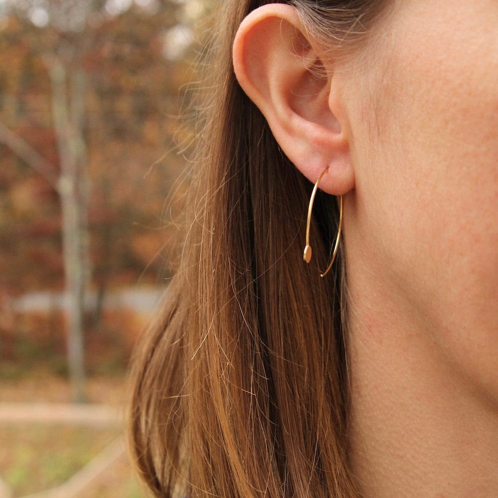 EAR-GPL Gold Open Hoop Earrings