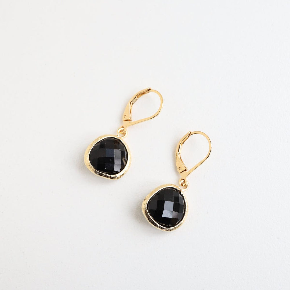 
                  
                    EAR-GPL Gold Plated Black Glass Lever Back Earrings
                  
                