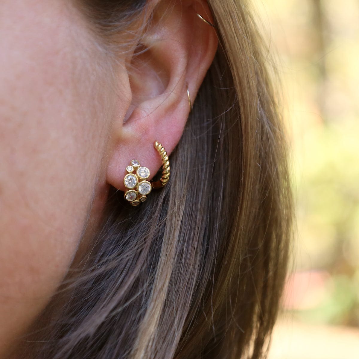 EAR-GPL Gold Plated Candice Huggies