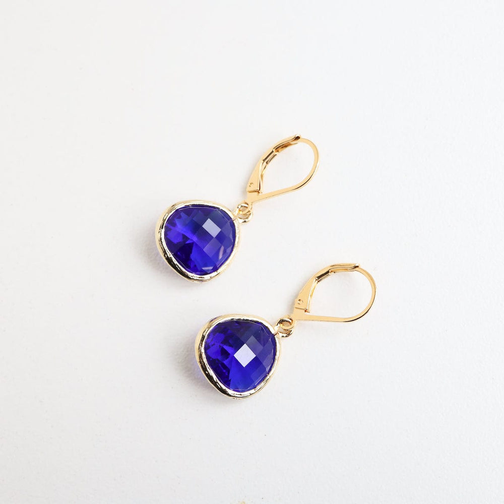 
                      
                        EAR-GPL Gold Plated Cobalt Crystal Lever Back Earring
                      
                    