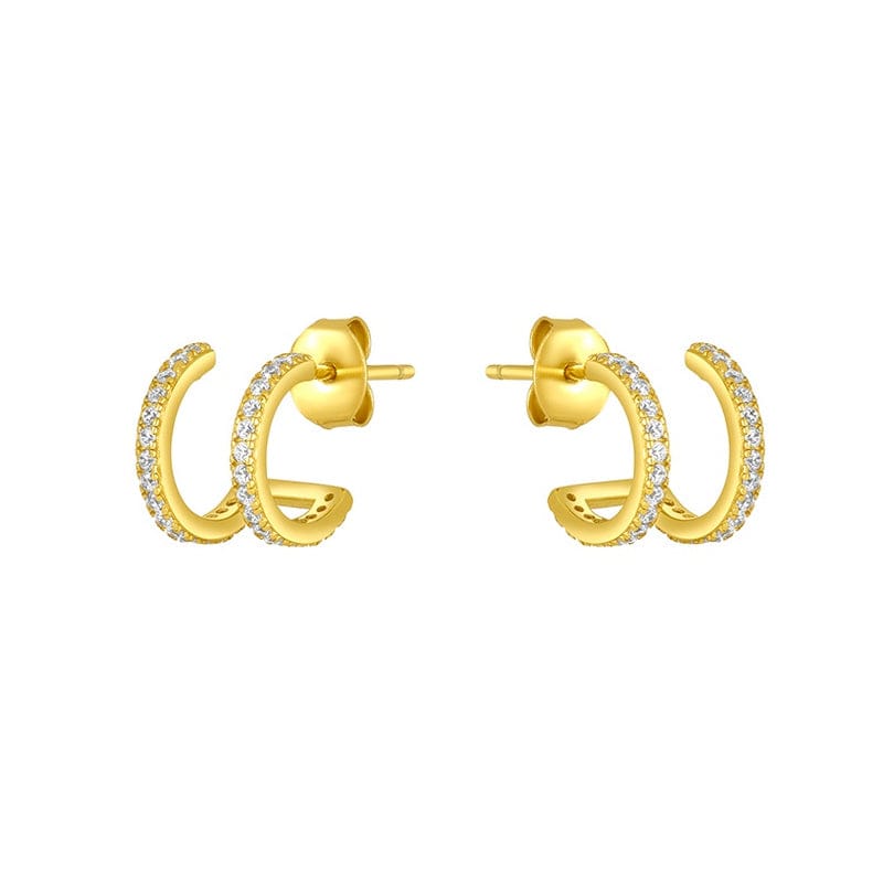 EAR-GPL Gold Plated Delaney Huggie Hoops