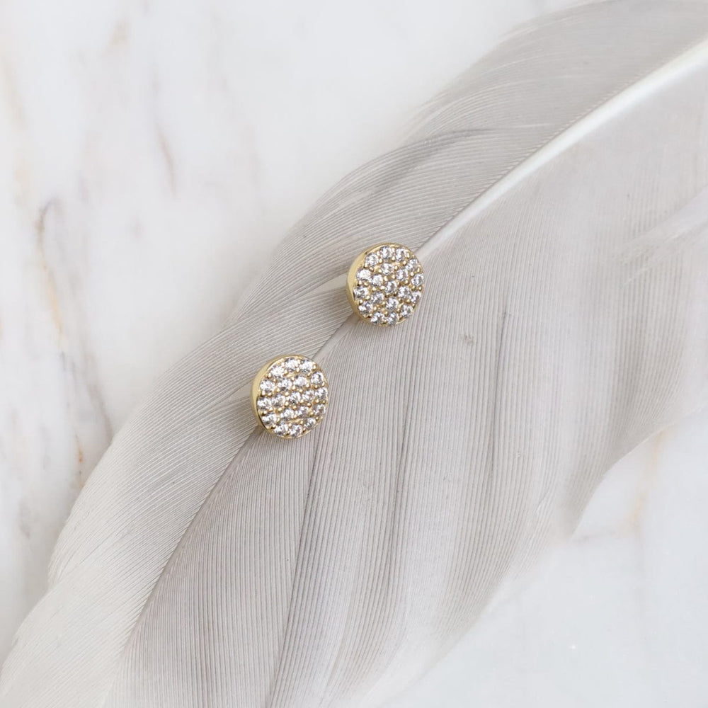 
                      
                        EAR-GPL Gold Plated Juliet Pave Stud Earrings
                      
                    