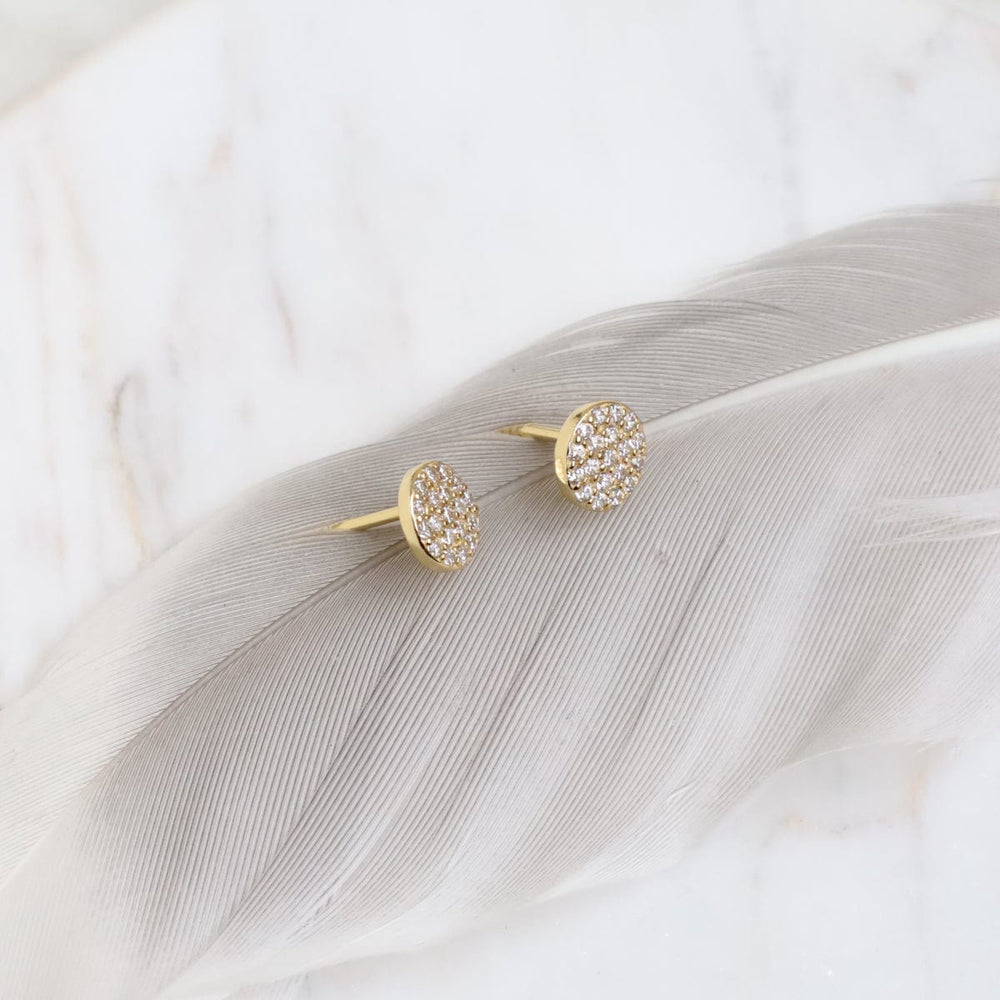 
                      
                        EAR-GPL Gold Plated Juliet Pave Stud Earrings
                      
                    