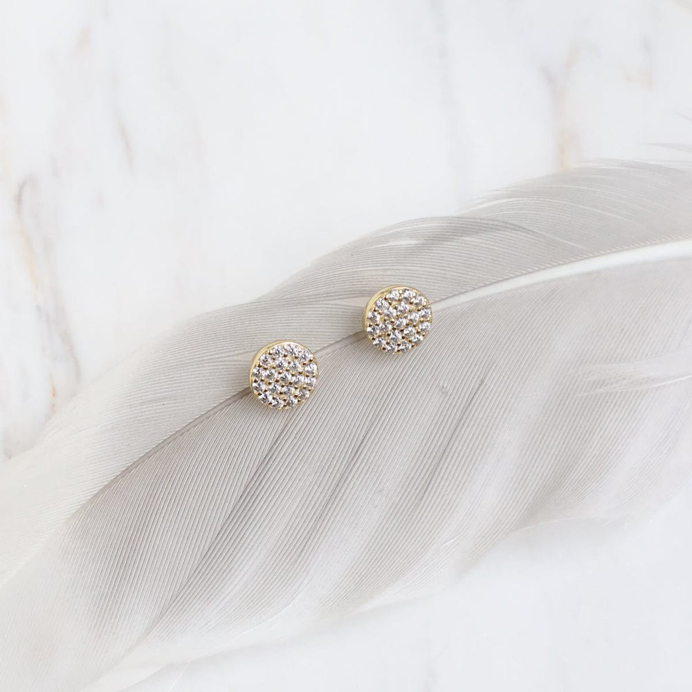 
                      
                        EAR-GPL Gold Plated Juliet Pave Stud Earrings
                      
                    