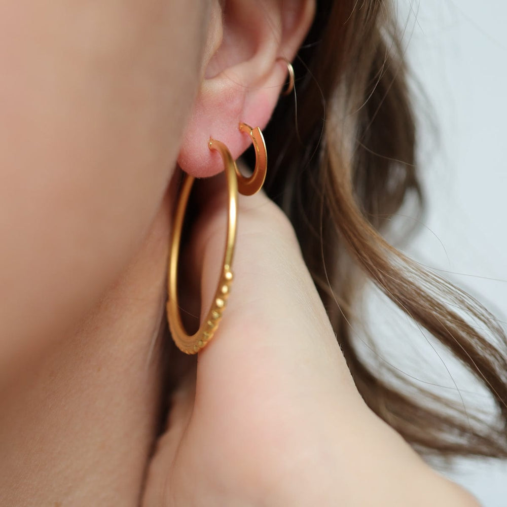 
                  
                    EAR-GPL Gold Plated Large Tuareg Inspired Hoop Earrings
                  
                