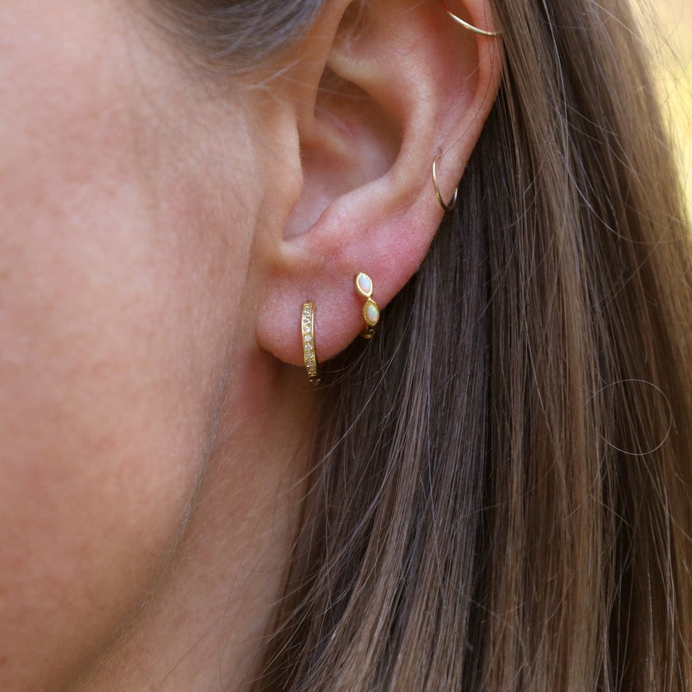 EAR-GPL Gold Plated Louisa Huggie Hoop