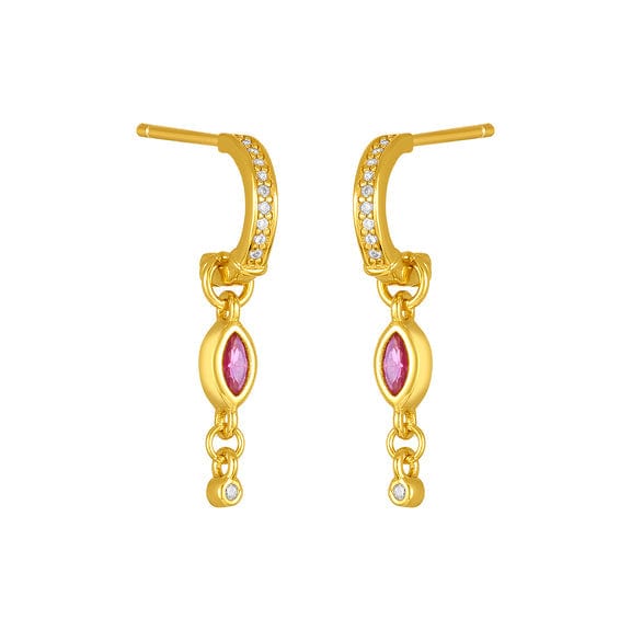 EAR-GPL Gold Plated Marla Huggies