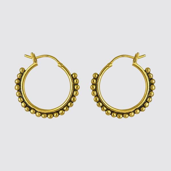 
                      
                        EAR-GPL Gold Plated Medium Granulated Hoop Earrings
                      
                    