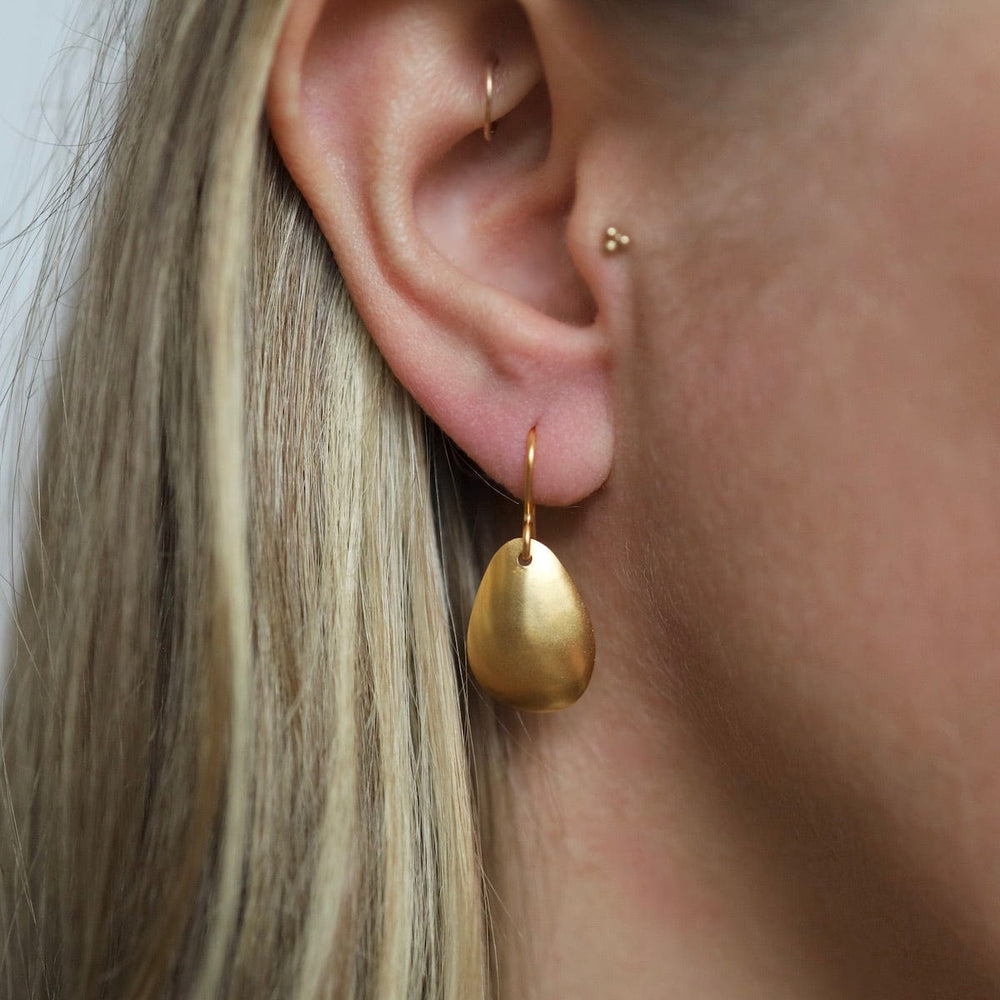 
                      
                        EAR-GPL Gold Plated Organic Shaped Domed Drop Earrings
                      
                    