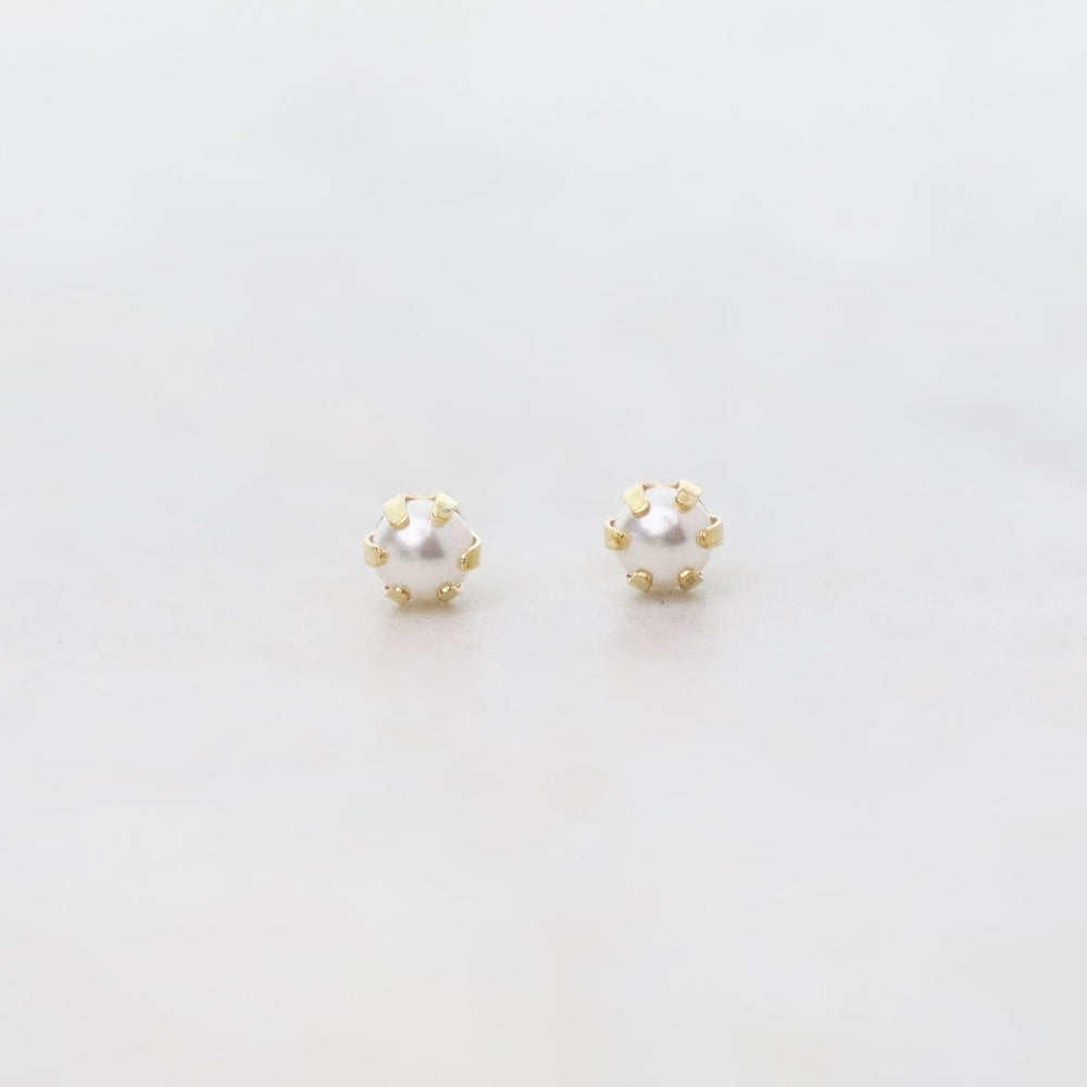 EAR-GPL Gold Plated Pearl Post Earrings